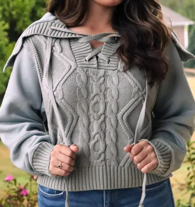 Eesome Sweater Sweatshirt Combo In Gray In Grey