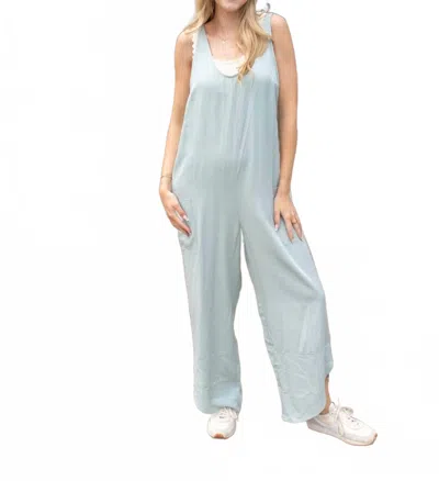 Eesome Sweet Wide Leg Jumpsuit In Sage In Multi