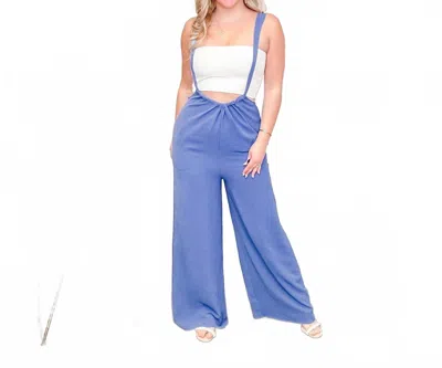 Eesome Waiting For Paradise Lightweight Overalls In Blue