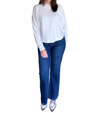Eesome Whisper Long Sleeve Sweater In Off-white