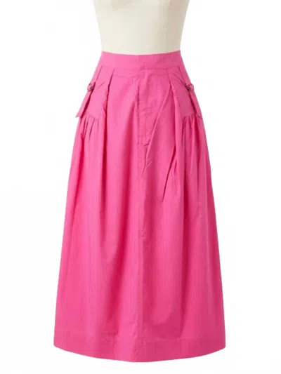 Eesome Women's Flair Maxi Skirt In Fuchsia In Pink