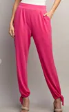 Eesome Tie It Up Joggers In Pink In Pink