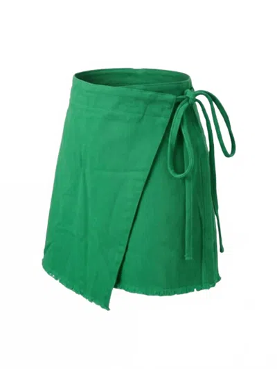 Eesome Women's Urban Edge Mineral Wrap Skort In Green