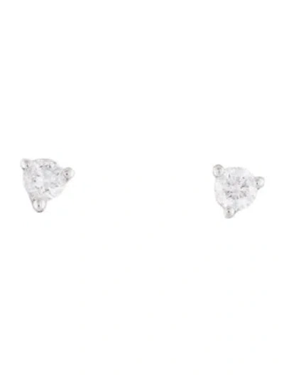 Pre-owned Ef Collection 14k Diamond Baby Stud Earrings In Multicolor