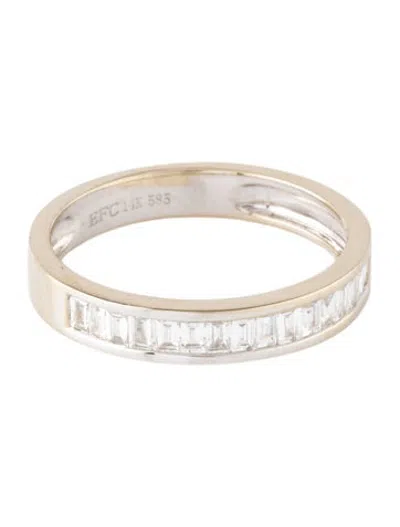 Pre-owned Ef Collection 14k Diamond Band In Multicolor