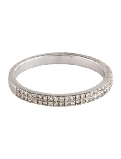 Pre-owned Ef Collection 14k Diamond Double Row Band In Multicolor