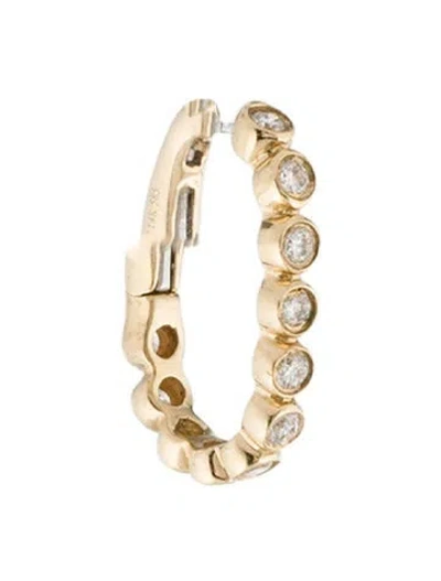 Pre-owned Ef Collection 14k Diamond Ear Cuff In Multi