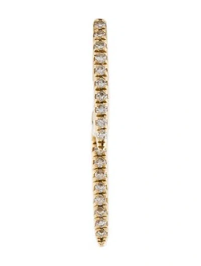 Pre-owned Ef Collection 14k Diamond Hook Single Earring In Multi