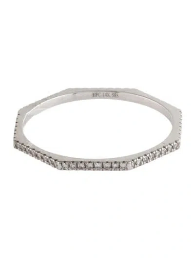 Pre-owned Ef Collection 14k Diamond Stack Ring In Multicolor