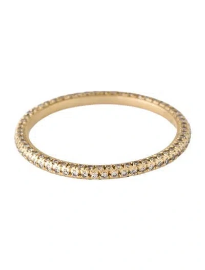 Pre-owned Ef Collection 14k Diamond Three Sided Eternity Band In Multi