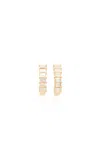 Ef Collection 14k Gold Diamond Earrings In Gold