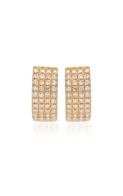 Ef Collection 14k Gold Diamond Earrings
