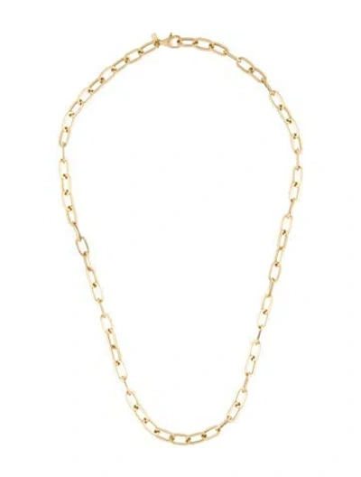 Pre-owned Ef Collection 14k Jumbo Link Chain Necklace, 18" In Multi