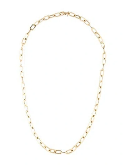 Pre-owned Ef Collection 14k Jumbo Link Chain Necklace, 18" In Multicolor