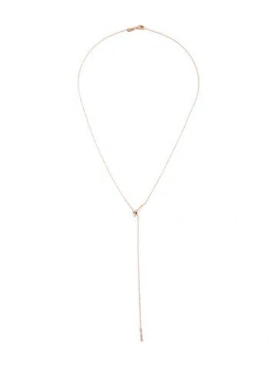 Pre-owned Ef Collection 14k Ruby & Diamond Snake Lavalier Necklace, 19" In Multicolor