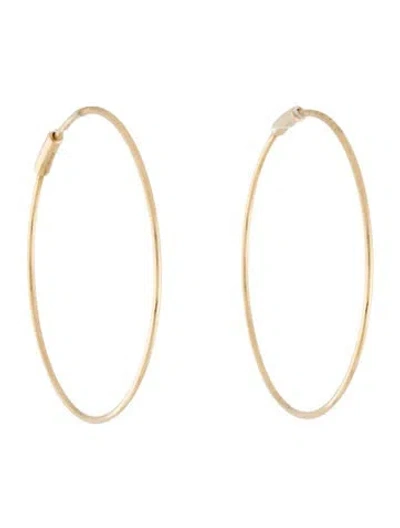 Pre-owned Ef Collection 14k The Perfect Hoop Earrings In Multi