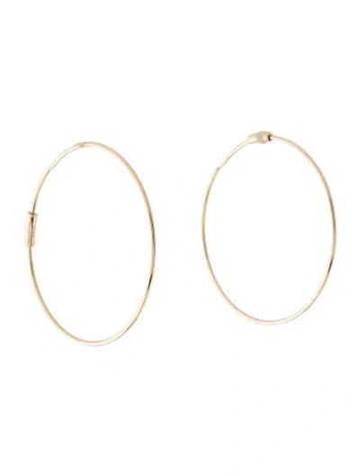 Pre-owned Ef Collection 14k The Perfect Hoop Earrings In Multicolor