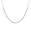 Ef Collection 14k Yellow Gold Grace Diamond Necklace In Gold