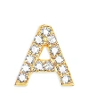 Ef Collection Diamond Initial Stud Earring