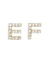 Ef Collection Diamond Initial Stud Earring