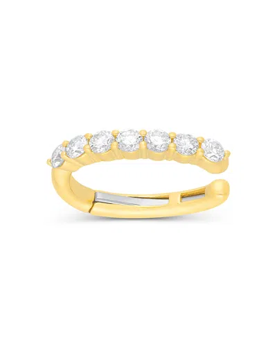 Ef Collection 14k Yellow Gold Diamond Jumbo Ear Cuff, 0.29 Tcw