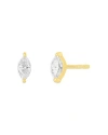 EF COLLECTION 14K YELLOW GOLD DIAMOND MARQUISE STUD EARRINGS