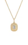 Ef Collection 14k Yellow Gold Diamond Necklace