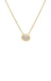 Ef Collection 14k Yellow Gold Diamond Necklace In Gray