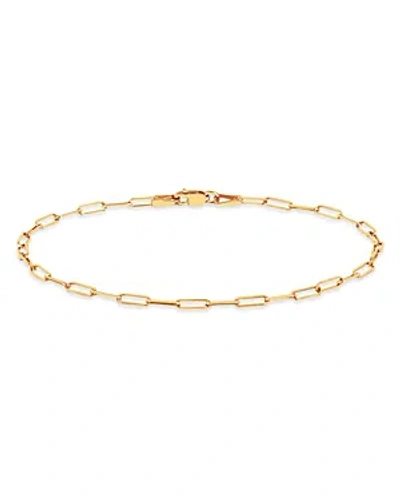 Ef Collection 14k Yellow Gold Lola Open Mini Chain Link Bracelet