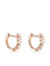 Ef Collection 14kt Rose Gold Diamond Huggie Earring In 粉色