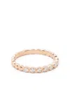 Ef Collection 14kt Rose Gold Diamond Stack Ring In Pink