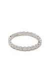 Ef Collection 14kt White Gold Diamond Stack Ring In 银色