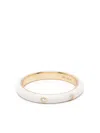 Ef Collection 14kt Yellow Gold Diamond And Enamel Ring In 金色