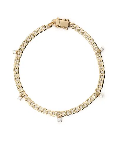 Ef Collection 14kt Yellow Gold Diamond Chain Bracelet In 金色