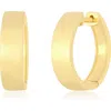 Ef Collection Charlie Hoop Earrings In 14k Yellow Gold