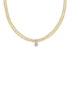 Ef Collection Daphne 14k Yellow Gold Diamond Necklace In Gold