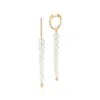 Ef Collection Diamond And Graduated Pearl Drop Earrings In Gold In Gold