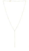 Ef Collection Diamond Callae Lariat Necklace In Metallic Gold