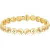 Ef Collection Diamond Disc Eternity Bracelet In 14k Yellow Gold