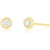 Ef Collection Diamond Pillow Stud Earrings In 14k Yellow Gold