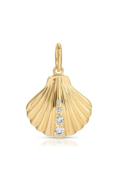 Ef Collection Diamond Shell Pendant
