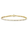 EF COLLECTION DOUBLE ROW ETERNITY BRACELET IN 14K YELLOW GOLD WITH DIAMONDS