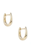 Ef Collection Gold Mini Maeve Huggie Earrings