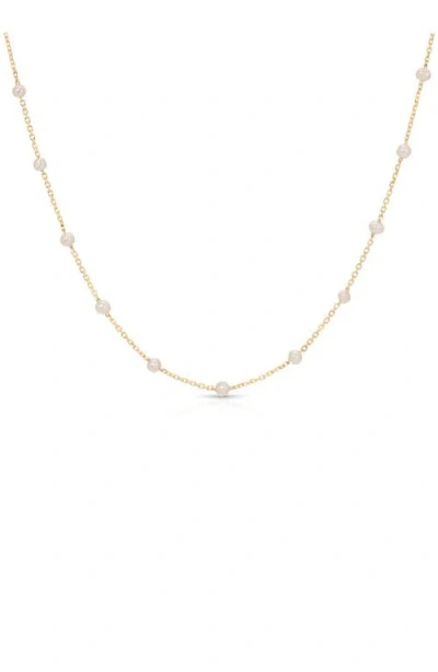 Ef Collection Mother-of-pearl Station Necklace