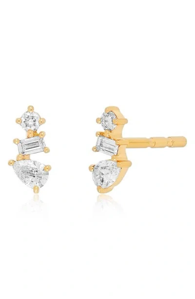 Ef Collection Multifacted Diamond Stud Earrings