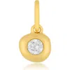 Ef Collection Single Pillow Diamond Charm In 14k Yellow Gold