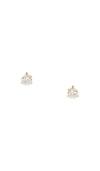 Ef Collection Solitaire Diamond Stud Earring In Gold