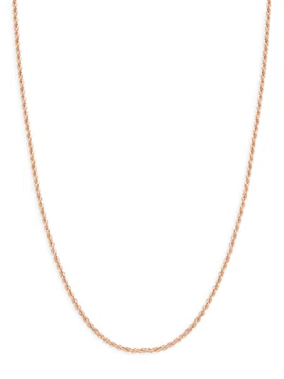Ef Collection Women's 14k Rose Gold Twist Chain Necklace/16"