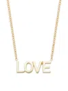 EF COLLECTION WOMEN'S 14K YELLOW GOLD LOVE PENDANT NECKLACE
