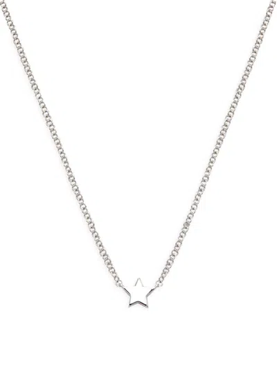 Ef Collection Women's Baby Gold Star 14k White Gold Pendant Necklace